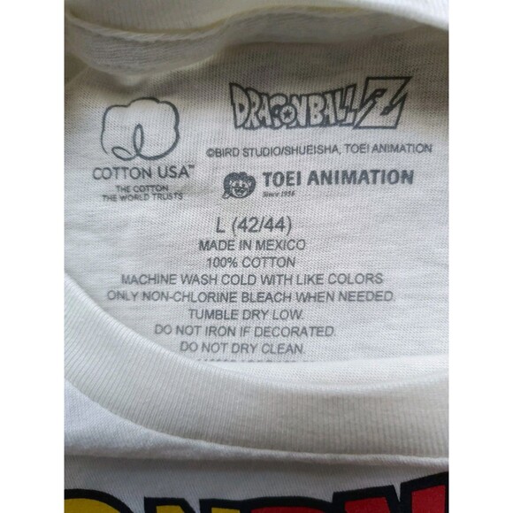 Dragon Ball Z T-Shirt Men's Large Beige Short Sleeve - Picture 3 of 6